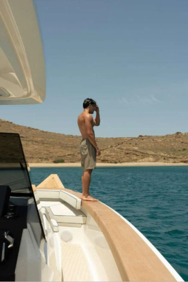 Mykonos Half-Day Private cruise with a motor yacht (Swan Shadow 42) Golden Yachting and Sailing