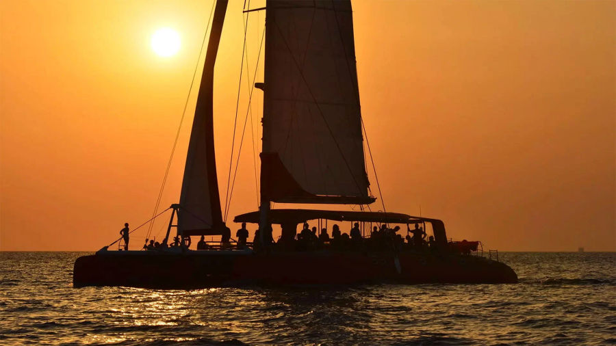 Large Group Catamaran Cruise in Athens – Party, Relax, and Explore Greece’s Waters Golden Yachting and Sailing